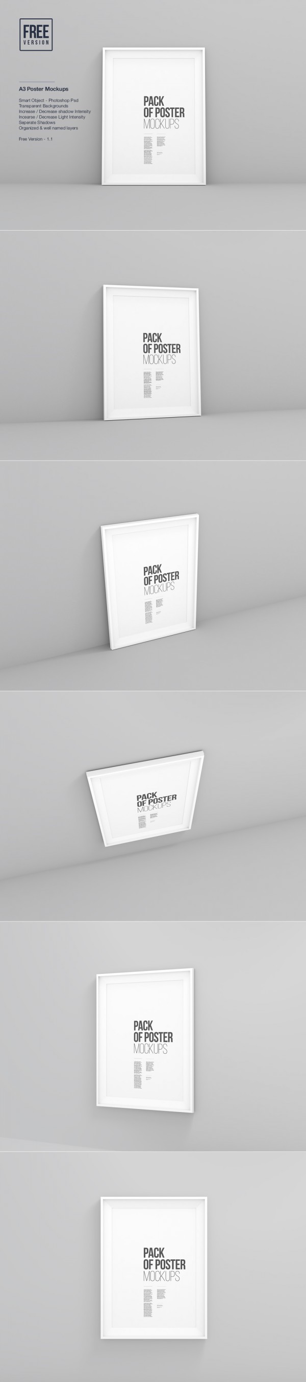 Download A3 Poster Frame Mockups